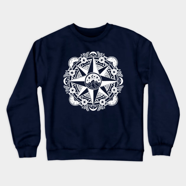 Stargazing Etnical Crewneck Sweatshirt by Thinkerman